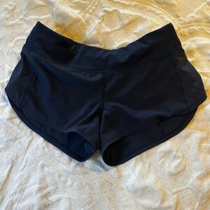 Lululemon 3 inch navy shorts